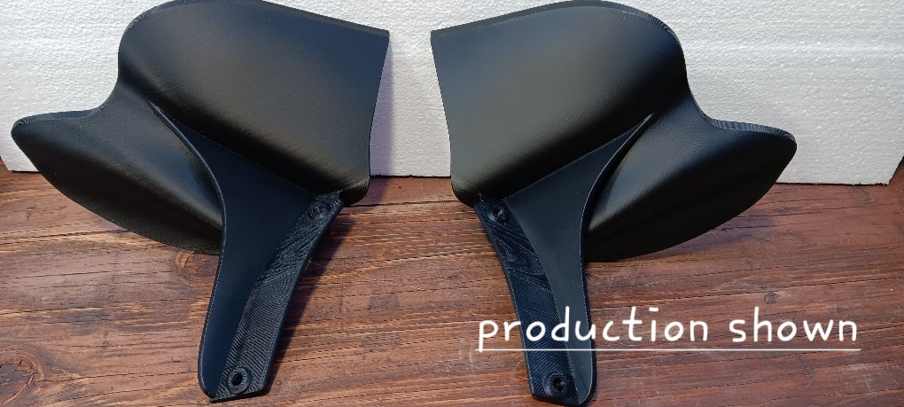 Kawasaki Concours 1400/GTR 1400 upper fairing extensions Gen 1 2008/2009 model years