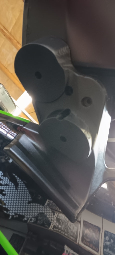 Under mirror dual accessory mount